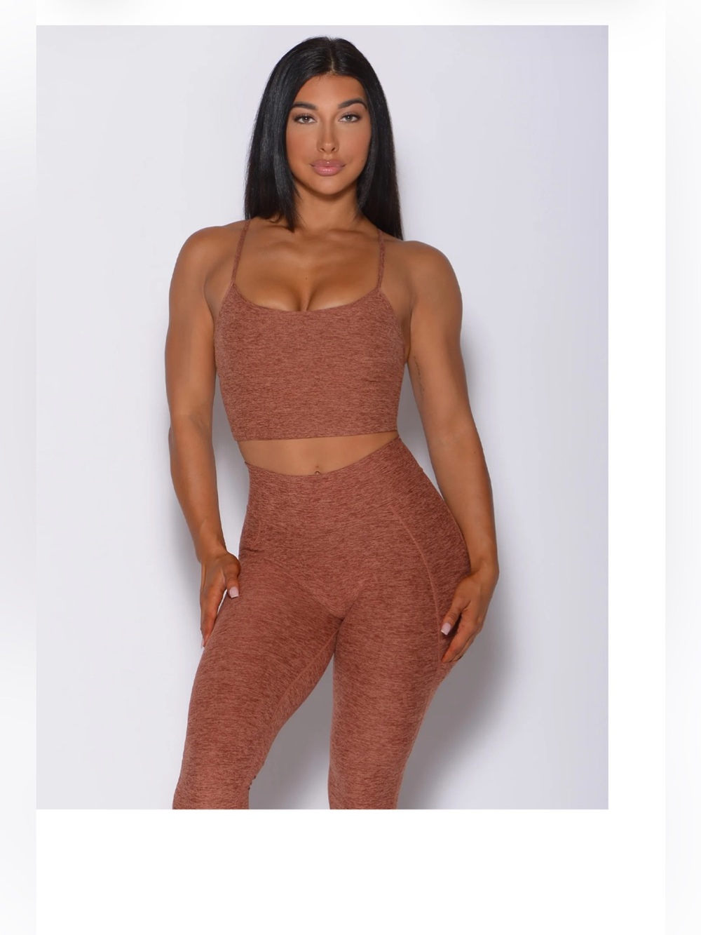 Bombshell Sportswear Relax Long Bra Spiced Chai Medium